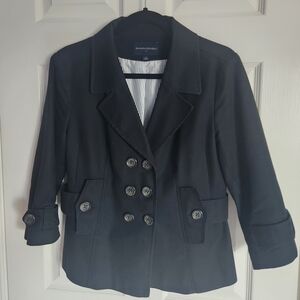 Banana Republic Women's Black Short Peacoat Size 8